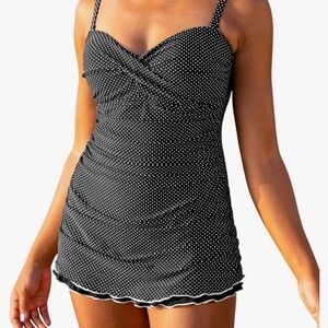 Black Polka Dot Swimsuit